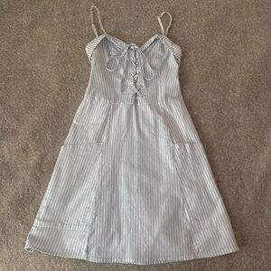 A&F Blue and White Stripe Mini Dress